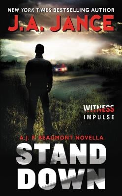 Mass market paperback of "Stand Down: A J.P. Beaumont Novella" by William Morrow & Company, featuring a cover with a scenic illustration.