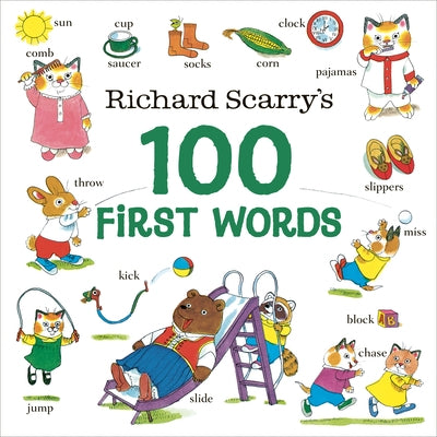 Richard Scarry's 100 First Words Board Book Golden Books