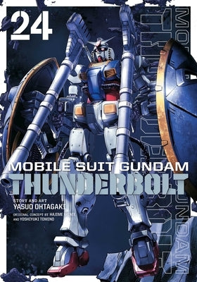 Paperback of Mobile Suit Gundam Thunderbolt, Vol. 24 by Viz Media with cover art featuring Gundam and space scene.