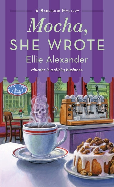 Cover image of "Mocha, She Wrote: A Bakeshop Mystery" mass market paperback by St. Martin's Press, featuring a cozy bakery scene.