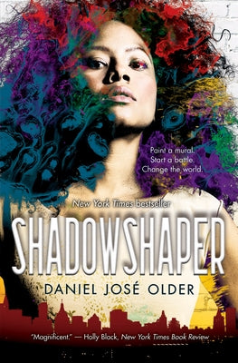Paperback of Shadowshaper by Scholastic Inc., featuring the book cover with vibrant artwork from the Shadowshaper Cypher, Book 1.