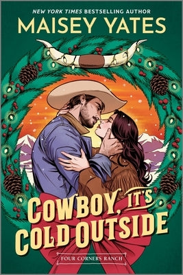 Paperback cowboy book titled "It's Cold Outside" by Canary Street Press, featuring a winter-themed cover with a cowboy illustration.