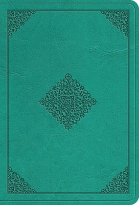 ESV Value Large Print Compact Bible (Trutone, Teal, Ornament Design) by 