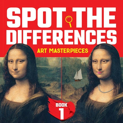Paperback book titled "Spot the Differences: Art Masterpieces, Book 1" by Dover Publications featuring colorful artwork on the cover.