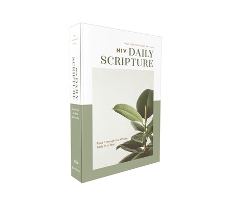 Niv, Daily Scripture, Paperback, White/Sage, Comfort Print: 365 Days to Read Through the Whole Bible in a Year Bible Zondervan