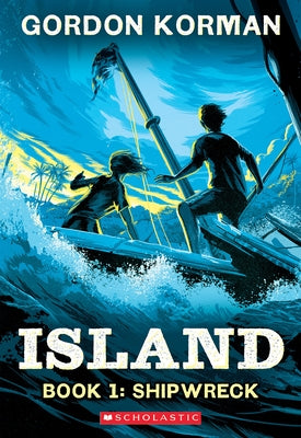 Paperback of Shipwreck from the Island Trilogy by Scholastic Inc., showing the book cover with tropical island artwork.