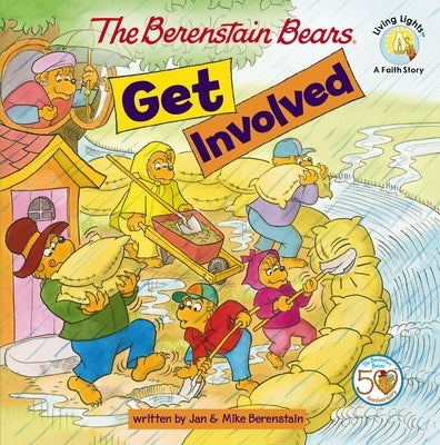 Paperback of The Berenstain Bears Get Involved by Zonderkidz featuring colorful cover illustration of the Bear family.