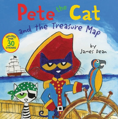 Pete the Cat and the Treasure Map: Includes Over 30 Stickers! Paperback HarperCollins