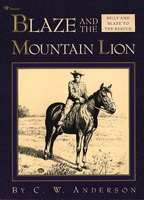 Paperback of "Blaze and the Mountain Lion" by Aladdin Paperbacks showing the book cover with a mountain landscape and a mountain lion illustration.
