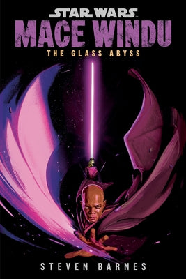 Paperback edition of Star Wars: Mace Windu The Glass Abyss by Random House Worlds, showing the book cover with starry space background.