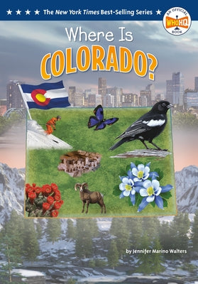 Paperback "Where Is Colorado?" by Penguin Workshop featuring colorful illustrated cover with a map of Colorado.