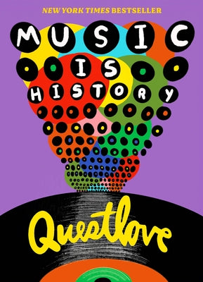 Paperback book titled "Music Is History" by Harry N. Abrams, featuring a cover with musical notes and historical imagery.