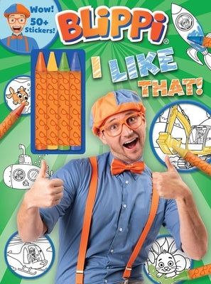 Blippi: I Like That!: Blippi Coloring Book with Crayons [With 50+ Stickers] Paperback Studio Fun International