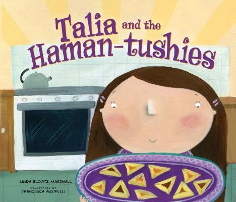 Paperback book titled "Talia and the Haman-Tushies" by Kar-Ben Publishing, featuring colorful illustrated cover art.