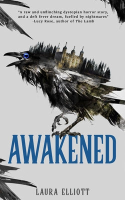 Paperback of "Awakened" by Angry Robot featuring the book cover with dark and vibrant artwork.