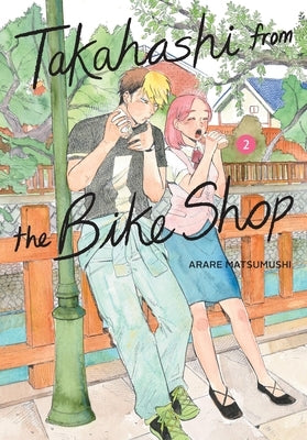 Paperback of Takahashi from the Bike Shop, Vol. 2 by Yen Press showing the book cover with colorful artwork and volume number.