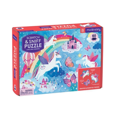 Unicorn Dreams Scratch and Sniff Puzzle Board Games Galison