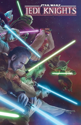 Paperback copy of Star Wars Jedi Knights Vol. 1 Guardians of the Republic, licensed publishing edition with cover art visible.
