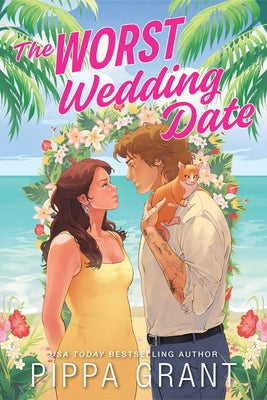 Paperback copy of "The Worst Wedding Date" novel by Sourcebooks Casablanca, featuring the book cover with title and author.