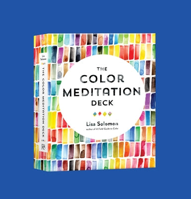 The Color Meditation Deck cover featuring colorful watercolor swatches by Lisa Solomon