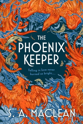 Paperback copy of The Phoenix Keeper novel by Orbit, showcasing the book cover with fiery phoenix artwork.