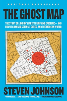 Paperback of The Ghost Map by Riverhead Books, showing the book cover with title and author text in a clean design.