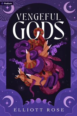 Paperback of Vengeful Gods: A Dark Romance by Podium Publishing, featuring dark, dramatic cover art with gothic imagery.
