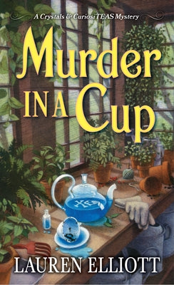 Mass market paperback of "Murder in a Cup" by Kensington Cozies, featuring a mysterious coffee-themed cover illustration.