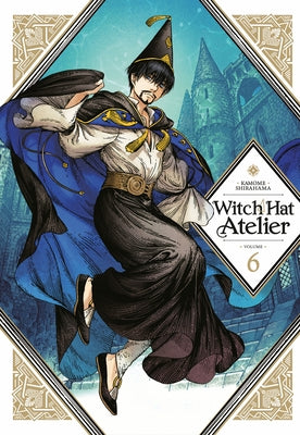 Paperback of Witch Hat Atelier 6 comic by Kodansha Comics, featuring colorful cover art with a witch's hat and whimsical illustrations.