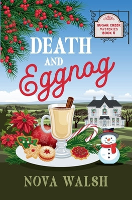 Paperback of "Death and Eggnog" by Two Worlds Press featuring a dark, moody cover with holiday-themed illustrations.