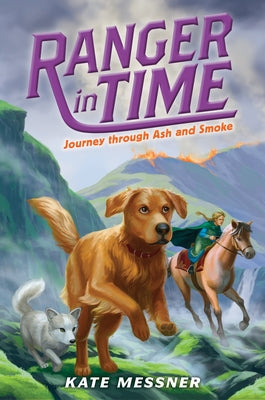 Paperback of "Journey Through Ash and Smoke" from Ranger in Time #5 series by Scholastic Press, showing the book cover with title and illustrations.