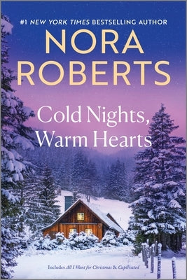 Paperback book titled "Cold Nights, Warm Hearts" by Silhouette Books, featuring a cozy winter scene on the cover.