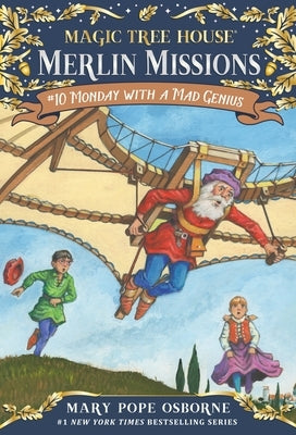 Paperback of "Monday with a Mad Genius" by Random House Books for Young Readers, featuring colorful cover art.