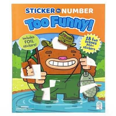 Sticker by Number Too Funny! Other Cottage Door Press