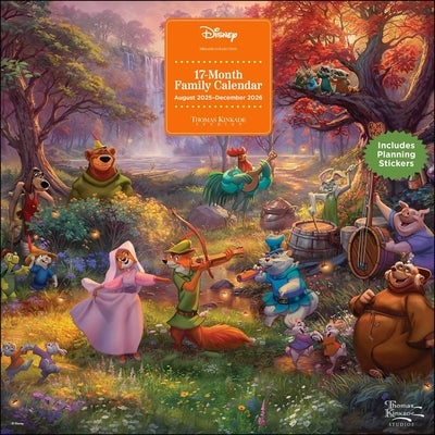 Disney Dreams by Thomas Kinkade Studios 17-Month 2025-2026 Family Wall Calendar Wall Andrews McMeel Publishing