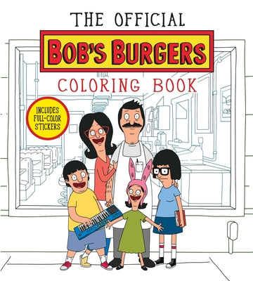 Paperback Bob's Burgers coloring book by Hyperion Avenue featuring colorful cartoon characters from the animated series.