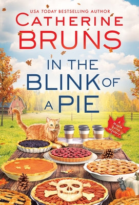 Cover of "In the Blink of a Pie" mass market paperback by Poisoned Pen Press featuring a colorful illustrated scene.