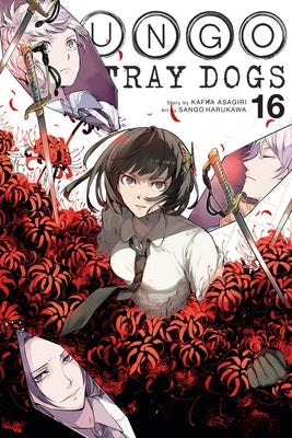 Paperback of Bungo Stray Dogs Vol. 16 by Yen Press featuring cover art with characters from the manga series.
