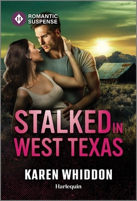 Mass market paperback "Stalked in West Texas" by Harlequin Romantic Suspense featuring a desert landscape and suspenseful scene.