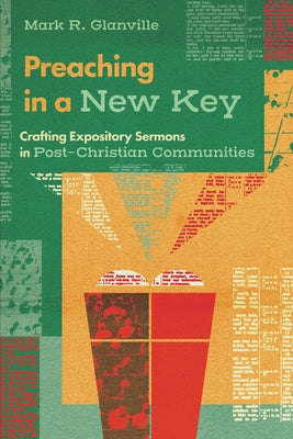 Paperback book titled "Preaching in a New Key" by IVP Academic, featuring a cover with religious imagery and text on expository sermons.