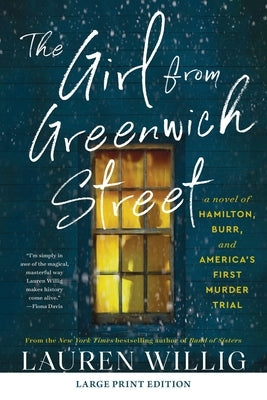 Large print paperback of "The Girl from Greenwich Street" novel by William Morrow, featuring a cover illustration of historic New York.