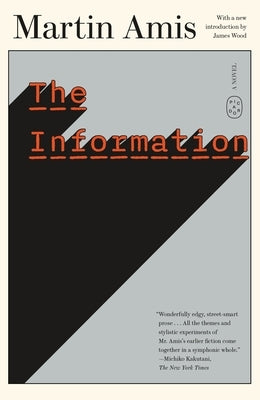 Paperback copy of The Information by Picador USA featuring the book cover with title and author details.