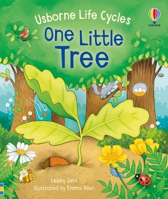 Usborne Books One Little Tree board book with colorful illustrations for young children.