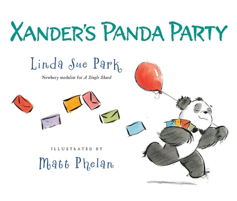 Cover image of Xander's Panda Party paperback book by Clarion Books, featuring colorful panda characters and playful illustrations.
