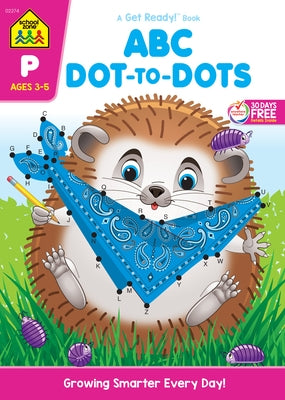 School Zone ABC Dot-To-Dots Workbook in paperback with colorful pages for early learning and alphabet practice.