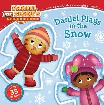 Daniel Plays in the Snow paperback book by Simon Spotlight, featuring colorful illustrations of Daniel enjoying winter snow.
