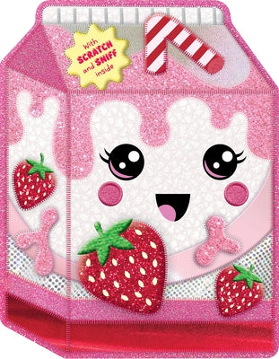 Paperback Strawberry Milk book by Make Believe Ideas with colorful illustrated cover featuring strawberries and milk splashes.