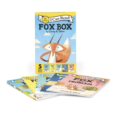 Set of five Greenwillow Books Fox I Can Read paperback box set featuring Fox the Tiger, Fox is Late, Fox at Night, and more.