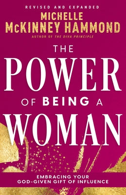 Paperback book titled "The Power of Being a Woman" by Whitaker House, featuring a cover with empowering design and text.