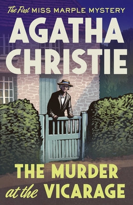 Vintage paperback of The Murder at the Vicarage, the first Miss Marple mystery, featuring a classic book cover with vintage design.